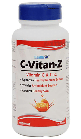 Healthvit C Vitan Z Vitamin C Zinc Chewable Tablet Buy Bottle Of 1 Chewable Tablets At Best Price In India 1mg