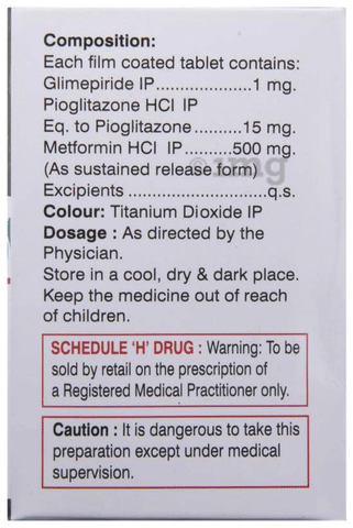 Glorimet PG 1 Tablet SR image