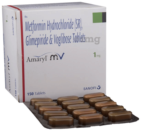 अमरील एमवी 1mg टैबलेट एसआर image