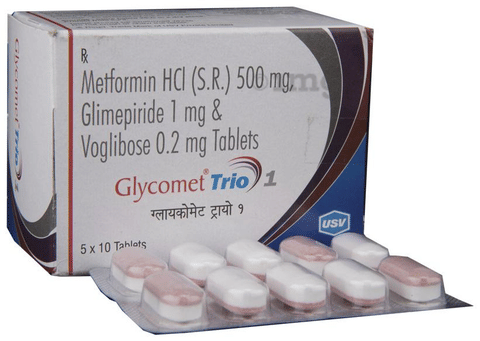 Glycomet Trio 1 Tablet SR