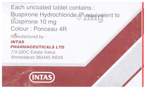 Buspin 10 Tablet image