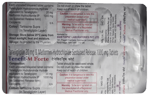 Tenefit-M Forte Tablet SR image Tenefit-M Forte Tablet SR image