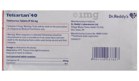 Telsartan 40 Tablet image