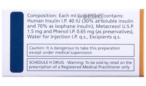 Human Mixtard Suspension for Injection 40IU/ml image