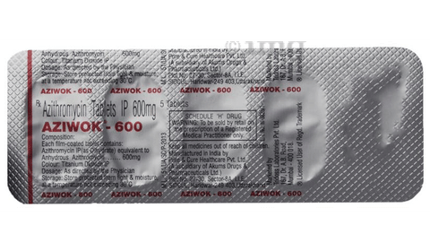Aziwok 600 Tablet image