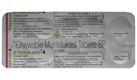 Telekast 4 Chewable Tablet image Telekast 4 Chewable Tablet image