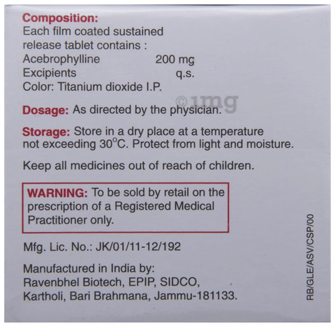Ascovent -SR Tablet image