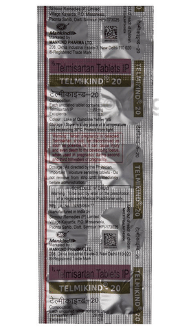 Telmikind 20 Tablet image