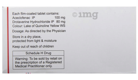 Zerodol Spas Tablet image