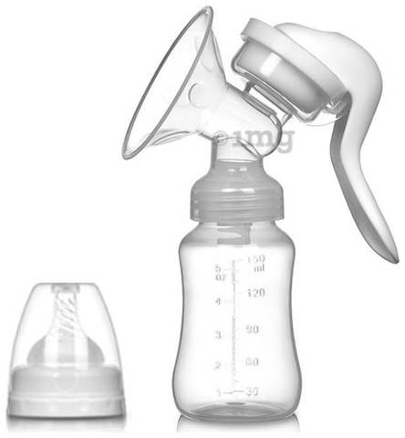 Feeding pump bottle outlet