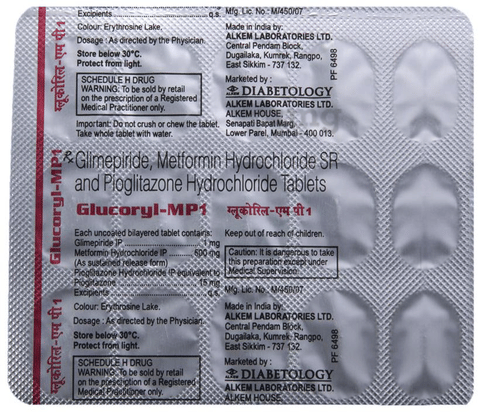 Glucoryl-MP1 Tablet SR image Glucoryl-MP1 Tablet SR image