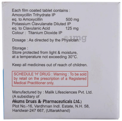 Yugclave 625 Tablet image