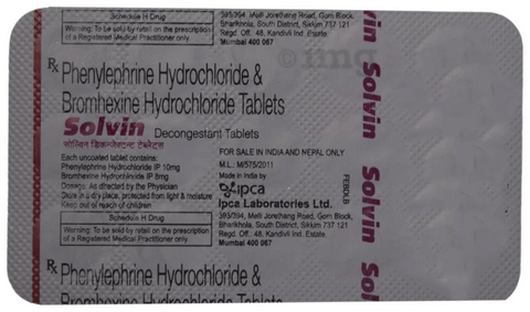 Solvin Decongestant Tablet image
