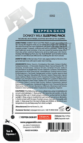 Dermal Donkey Milk Sleeping Pack image