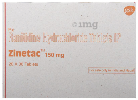 Zinetac 150mg Tablet image