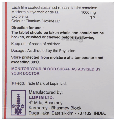 GlUCOnorm SR 1gm Tablet image