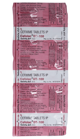 Cefolac DT-100 Tablet image