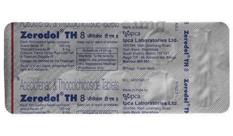 Zerodol TH 8 Tablet image