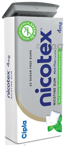 Nicotex 4mg Chewing Gums Mint Plus Sugar Free