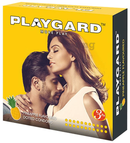 Playgard Dotted Condom Pineapple image Playgard Dotted Condom Pineapple image