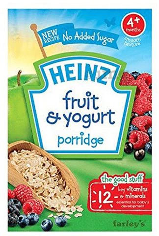 Heinz peach and apricot porridge 2025
