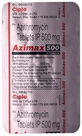 Azimax 500 Tablet image