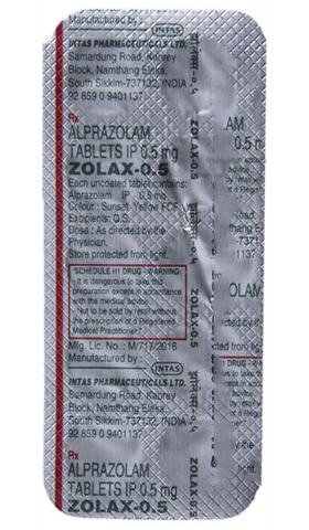 Zolax 0.5 Tablet image Zolax 0.5 Tablet image