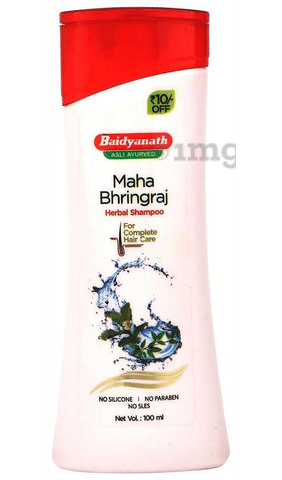 Baidyanath (Jhansi) Maha Bhringraj Herbal Shampoo: Buy bottle of 100 ml  Shampoo at best price in India | 1mg
