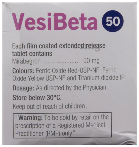 VesiBeta 50 Tablet ER image