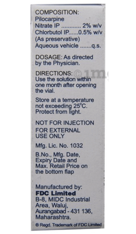 Pilocar 2% Eye Drop image