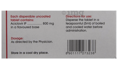Acivir 800 DT Tablet image