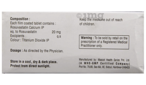 Rosucrest 20 Tablet image