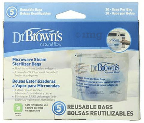 Microwave Steam Sterilizer Bags  Dr Browns India Official  1  Pediatrician Recommended Baby Feeding Bottle