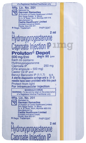 Proluton Depot 500mg/2ml Injection image Proluton Depot 500mg/2ml Injection image