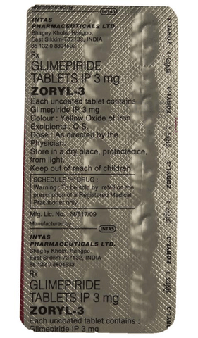 Zoryl 3 Tablet image