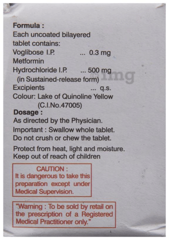 Voliphage-M 0.3 Tablet SR image Voliphage-M 0.3 Tablet SR image
