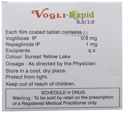 Vogli-Rapid 0.3/1.0 Tablet image Vogli-Rapid 0.3/1.0 Tablet image