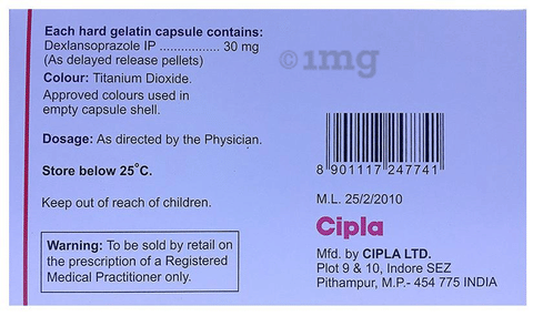 Dexlanzol 30 Capsule DR image