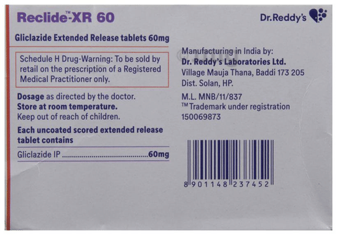 Reclide -XR 60 Tablet image