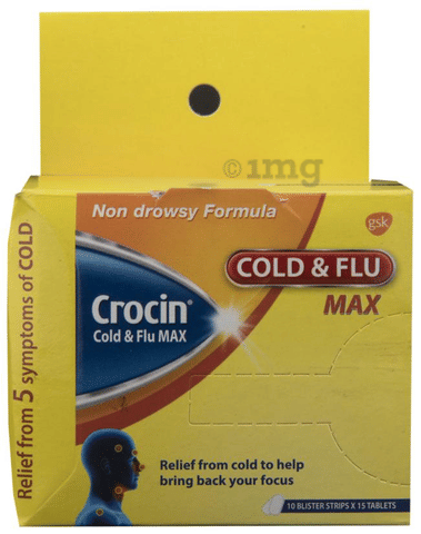 Crocin Cold & Flu Max Tablet image