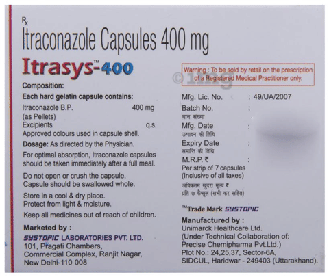 Itrasys 400 Capsule image
