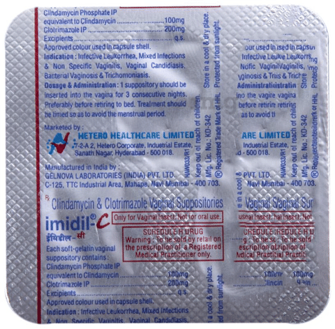 Imidil-C Vaginal Suppository image