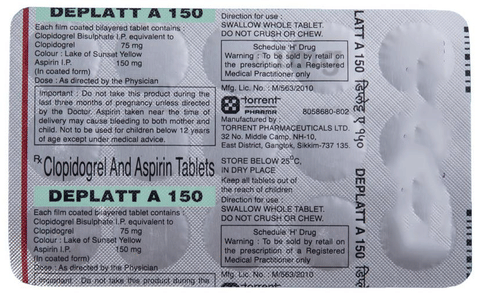 Deplatt A 150 Tablet image