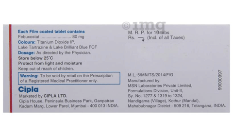 Febucip 80 Tablet image
