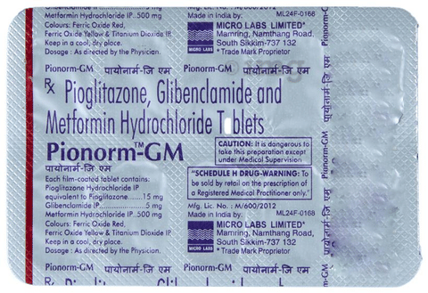 Pionorm-GM Tablet image