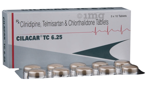 Cilacar TC 6.25 Tablet image Cilacar TC 6.25 Tablet image