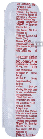 Dolonex Injection 2ml