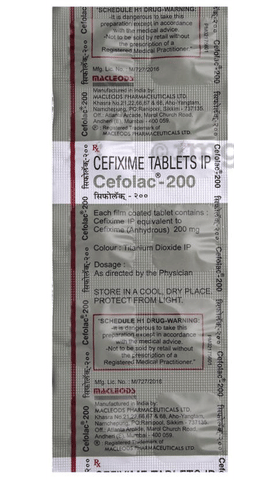 Cefolac 200 Tablet image