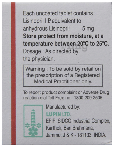 Lipril 5 Tablet image