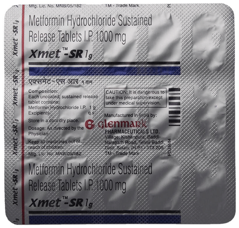 Xmet-SR 1g Tablet image
